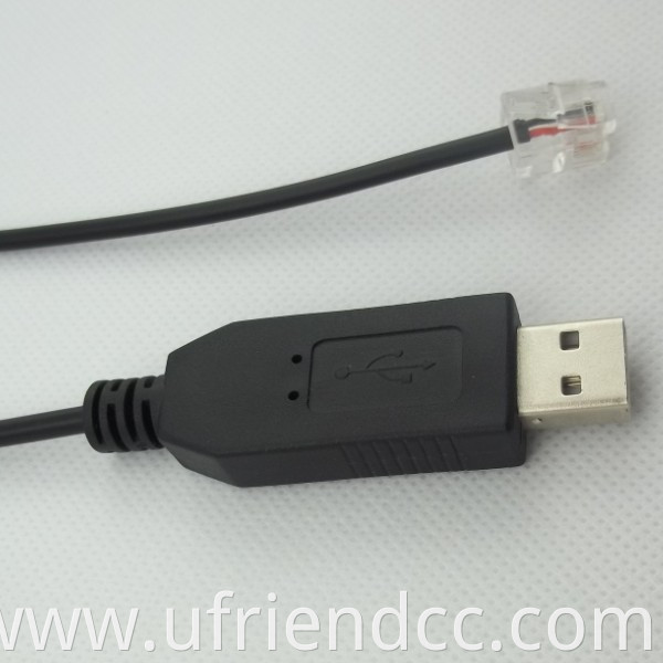 ft232 uart ttl convertidor USB 2.0 RS232 USB to rj11 cable adapter with FTDI chip TTL level ROUND cable for PC and POS terminal